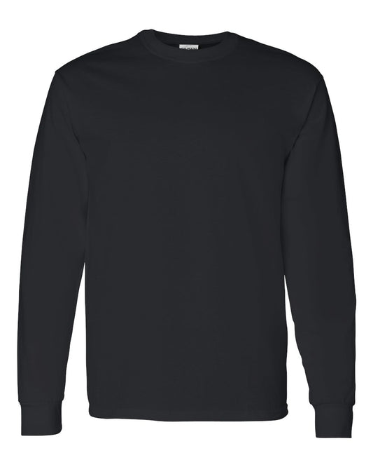 Gildan 5400 Heavy Cotton Long Sleeve T-Shirt in Black