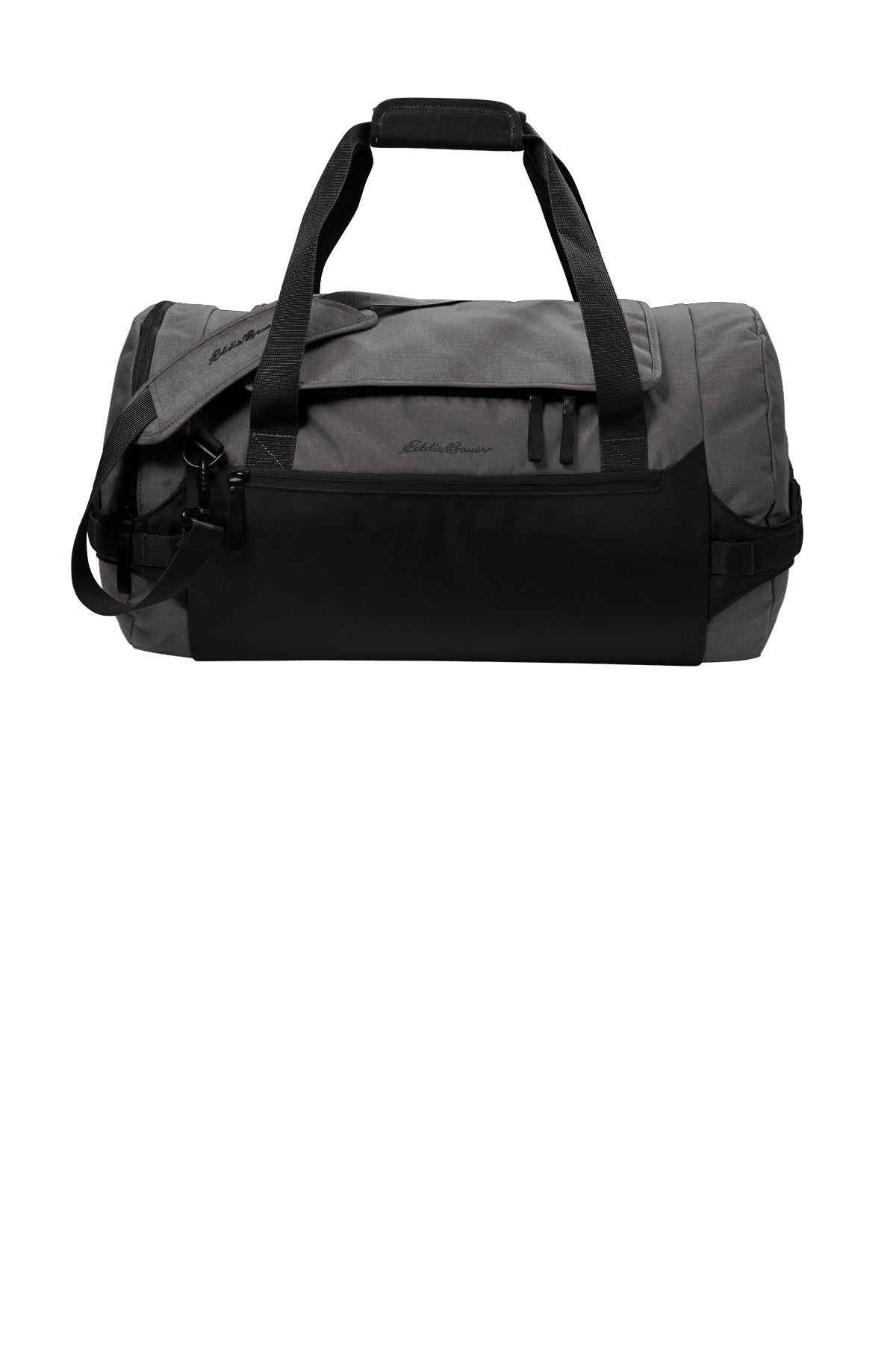 Eddie Bauer Tour Duffel in Grey Steel Heather/ Black, style EB905