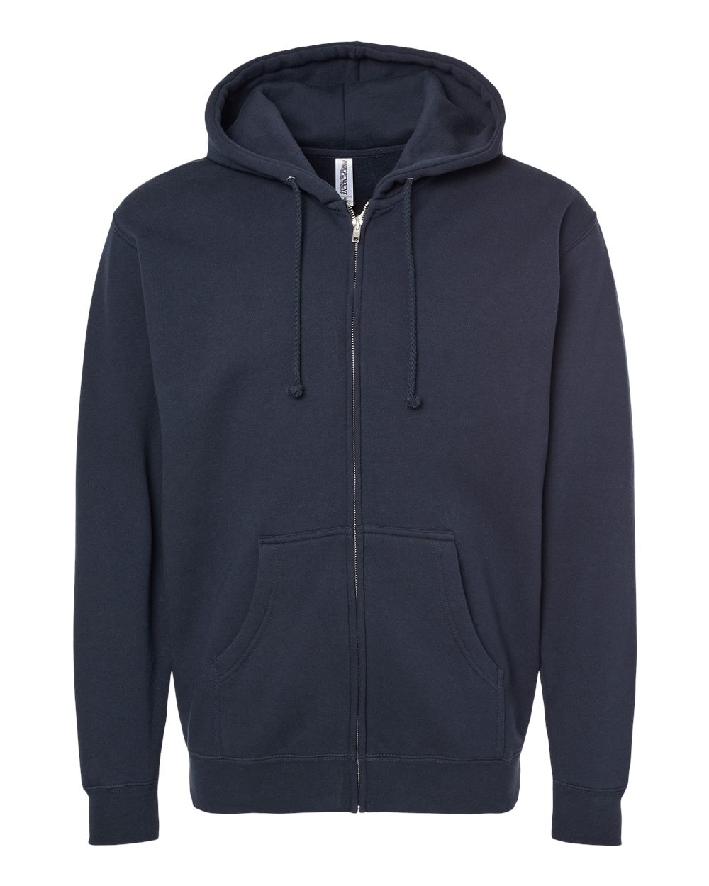 Independent Trading Co. IND4000Z Heavyweight Full-Zip Hooded Sweatshirt in Navy