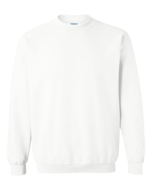 Gildan 18000 Heavy Blend Crewneck Sweatshirt in White