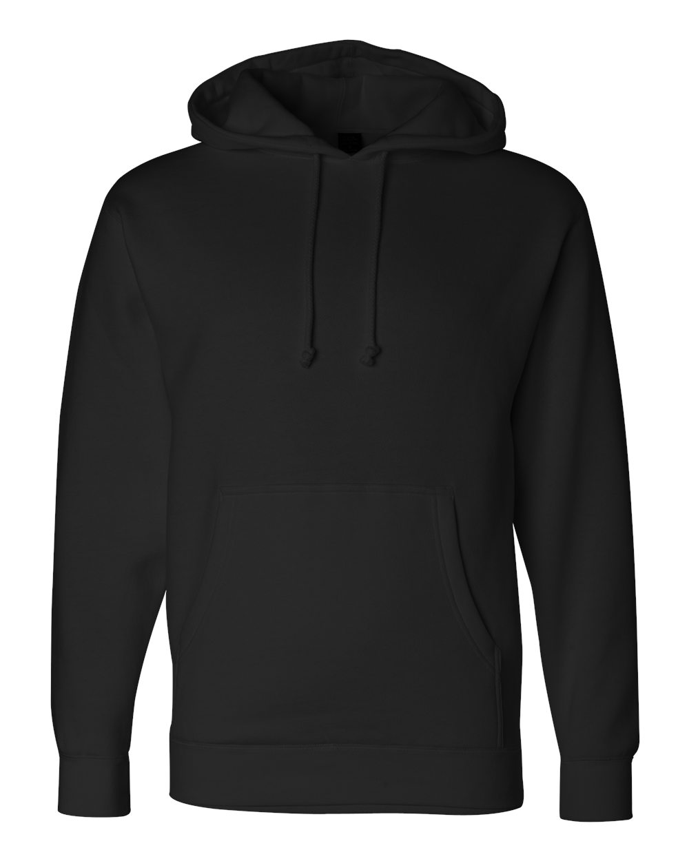 Independent Trading Co. IND4000 Heavyweight Hooded Sweatshirt in Black