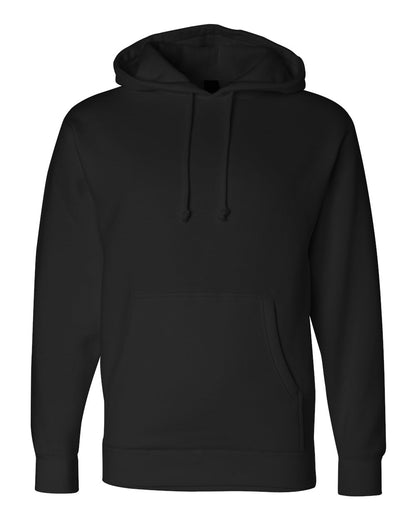 Independent Trading Co. IND4000 Heavyweight Hooded Sweatshirt in Black