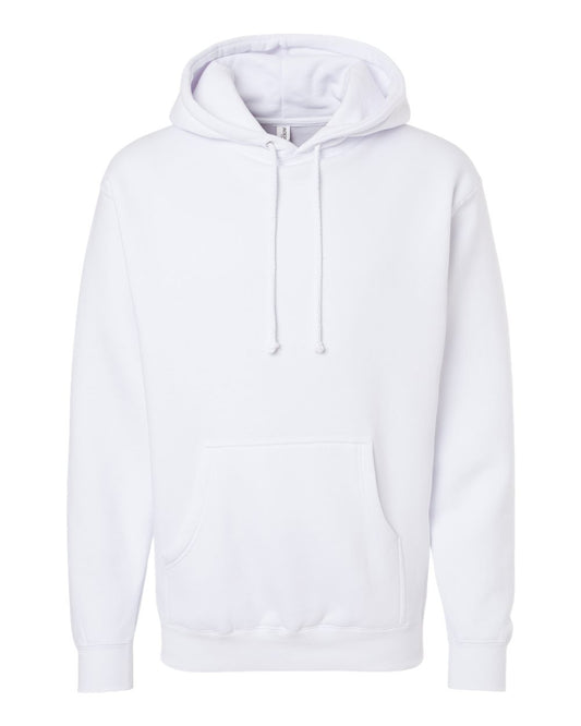 Independent Trading Co. IND4000 Heavyweight Hooded Sweatshirt in White