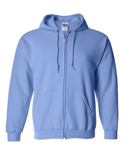 Gildan 18600 Heavy Blend Full-Zip Hooded Sweatshirt in Carolina Blue