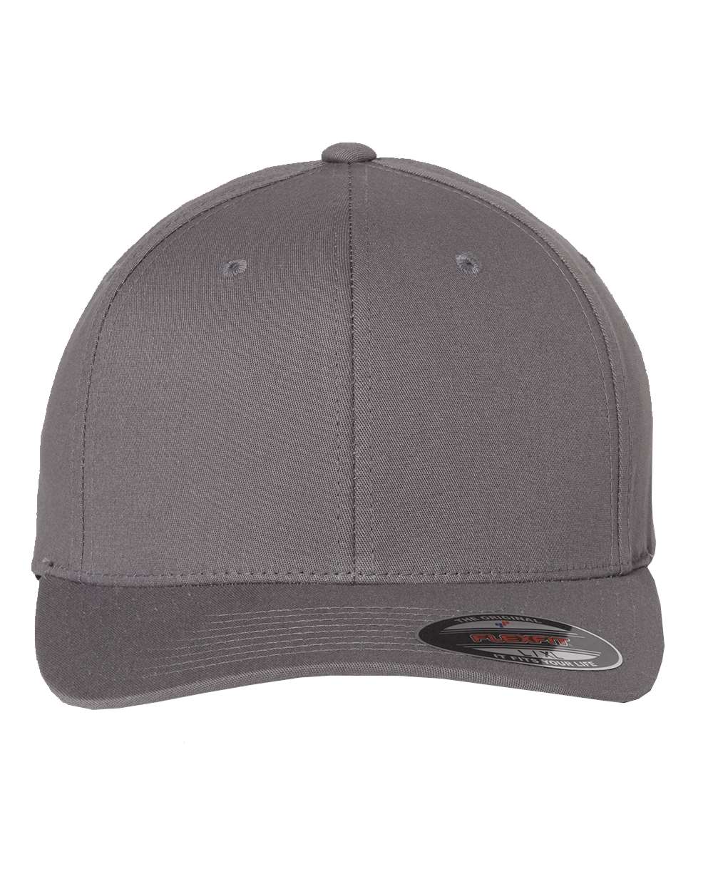 Flexfit 5001 V-Flexfit Cotton Twill Fitted Cap in Grey
