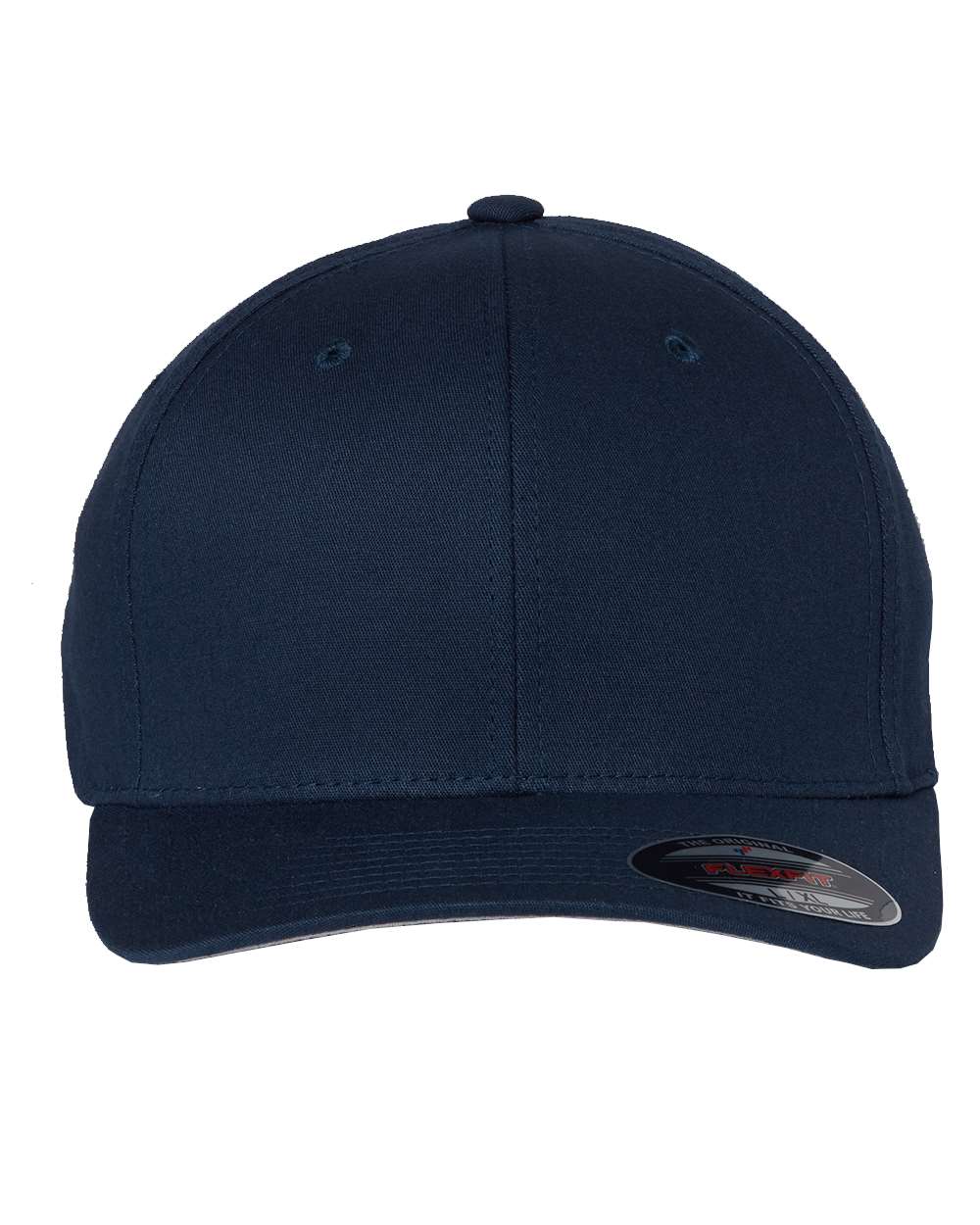 Flexfit 5001 V-Flexfit Cotton Twill Fitted Cap in Navy