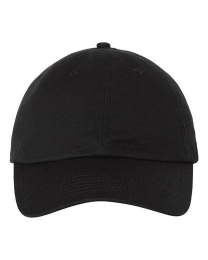 Valucap VC300A Bio-Washed Classic Dad Hat in Black