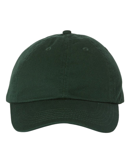 Valucap VC300A Bio-Washed Classic Dad Hat in Forest Green