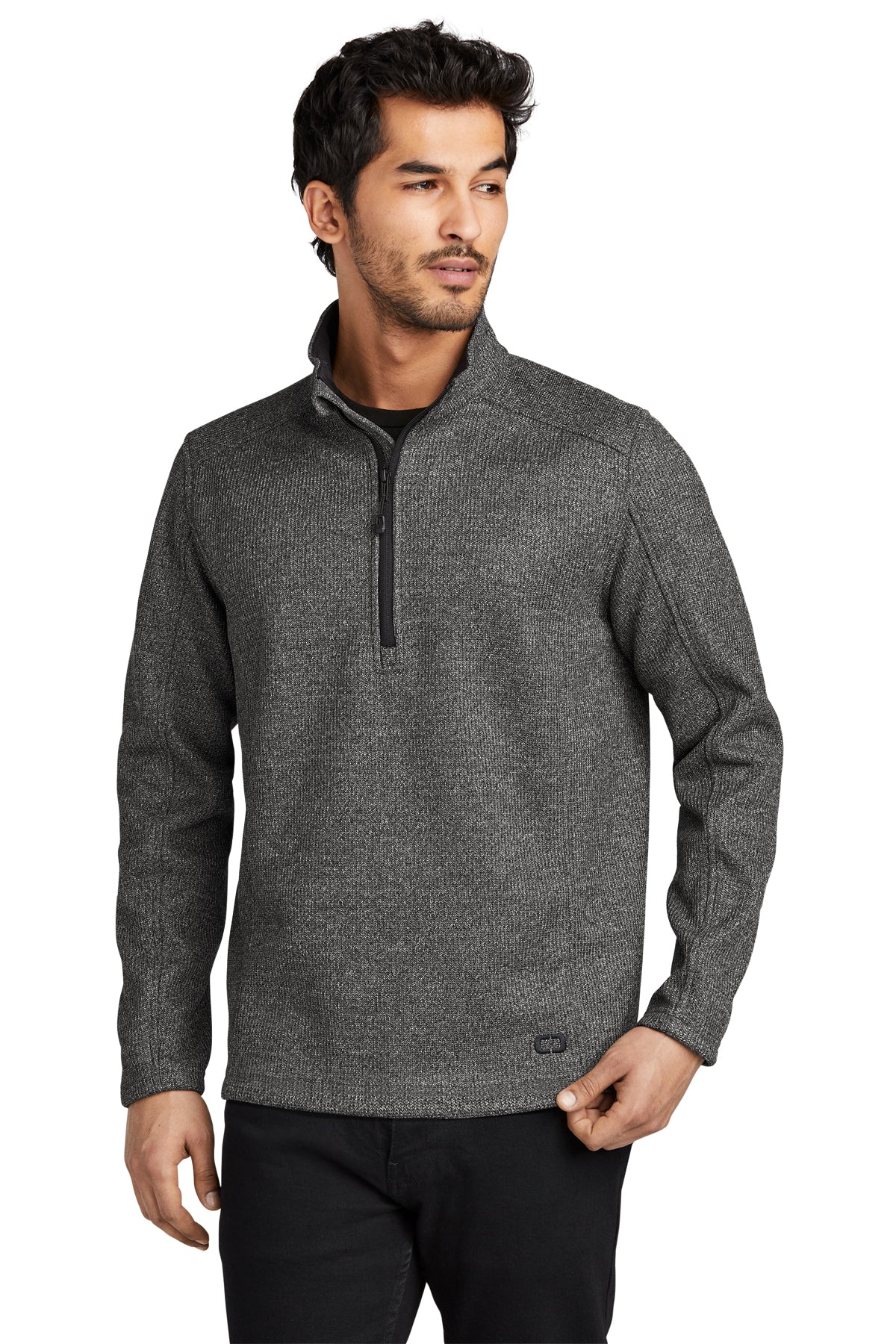 OGIO Grit Fleece 1/2-Zip in Diesel Grey Heather, style OG729