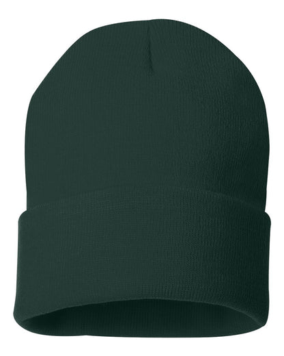 Sportsman SP12 12" Cuffed Beanie in Forest Green
