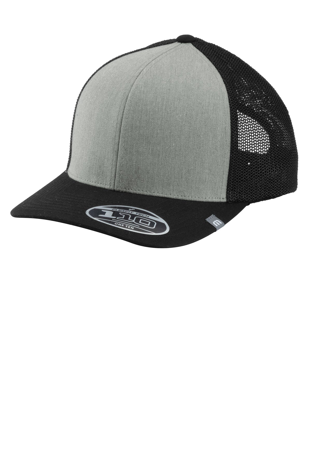 TravisMathew Cruz Colorblock Trucker Cap in Heather Grey/ Black, style TM1MY390