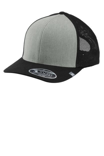 TravisMathew Cruz Colorblock Trucker Cap in Heather Grey/ Black, style TM1MY390
