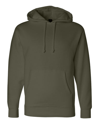Independent Trading Co. IND4000 Heavyweight Hooded Sweatshirt in Army