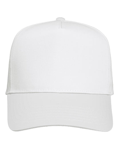 Valucap Five-Panel Twill Cap blank in White, style 8869