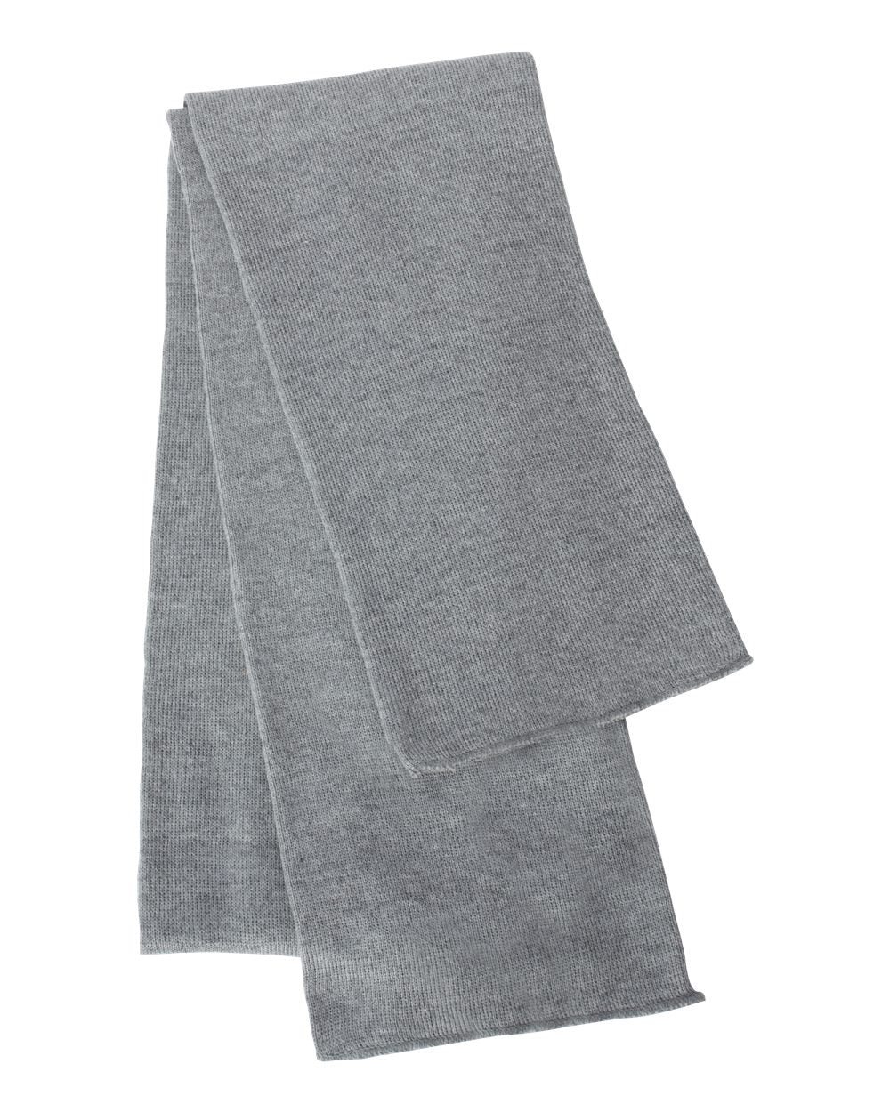 Sportsman SP04 Knit Scarf in Heather Grey