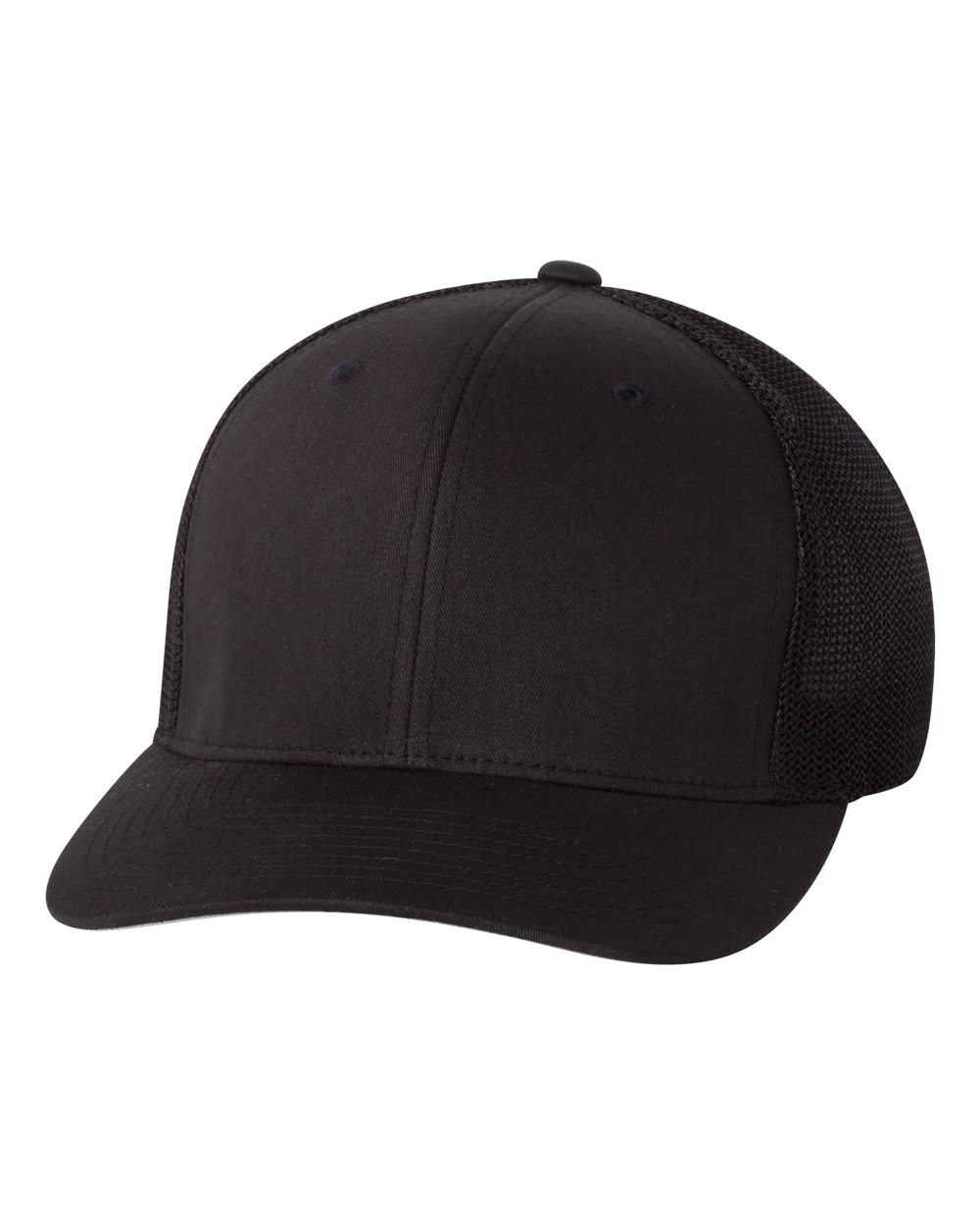 Flexfit 6511 Trucker Cap in Black
