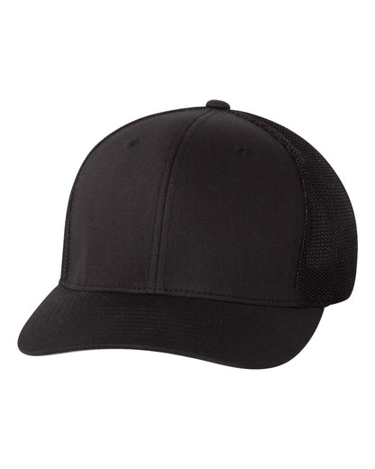 Flexfit 6511 Trucker Cap in Black