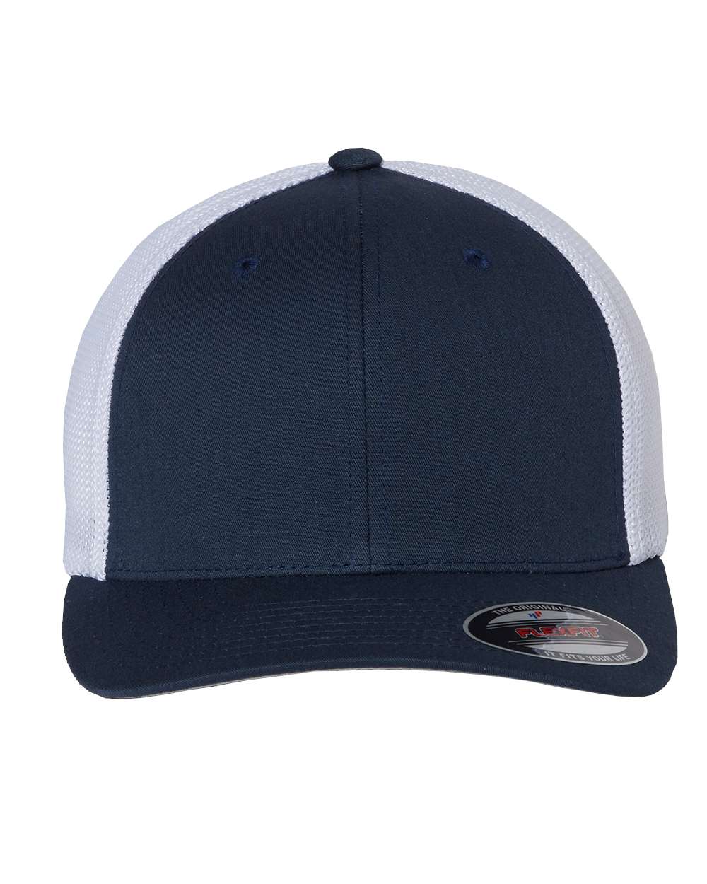 Flexfit 6511 Trucker Cap in Navy/White