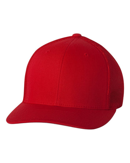 Flexfit 6511 Trucker Cap in Red
