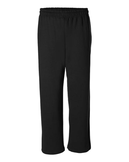 Gildan 18400 Heavy Blend Open-Bottom Sweatpants in Black