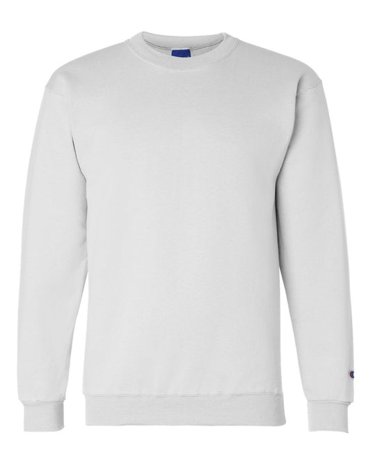 Champion S600 Powerblend Crewneck Sweatshirt in White