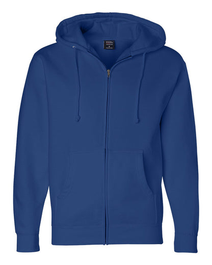 Independent Trading Co. IND4000Z Heavyweight Full-Zip Hooded Sweatshirt in Royal