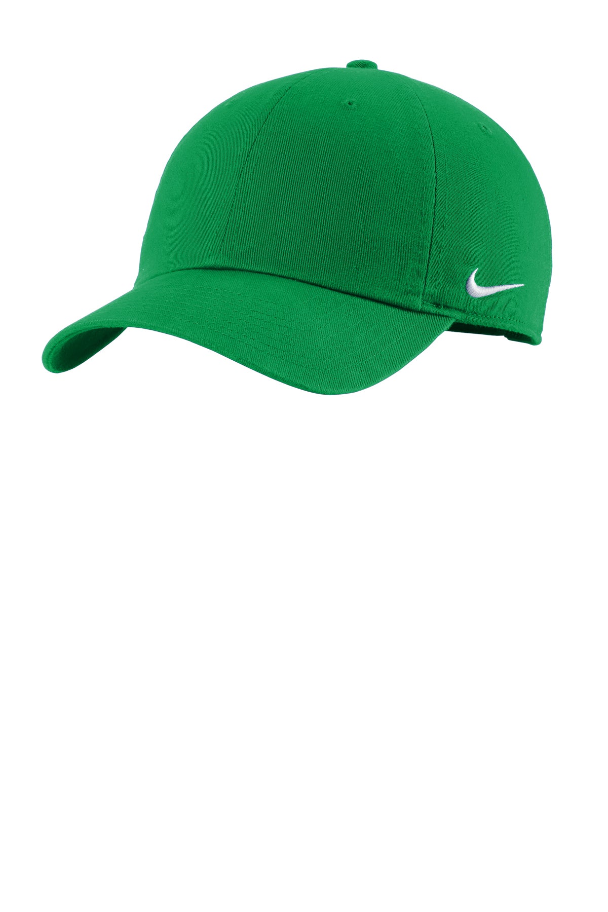 Nike Heritage Cotton Twill Cap in Apple Green, style NKFB5677