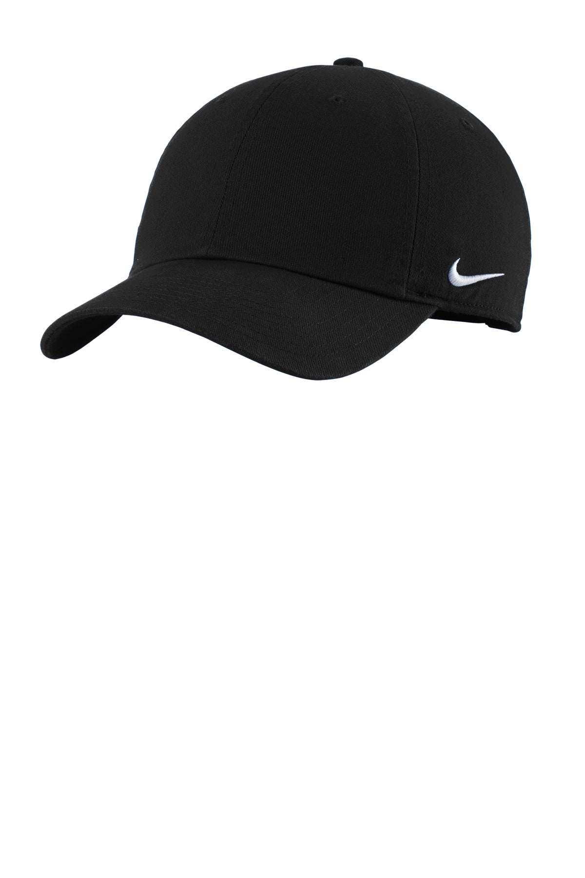 Nike Heritage Cotton Twill Cap in Black, style NKFB5677