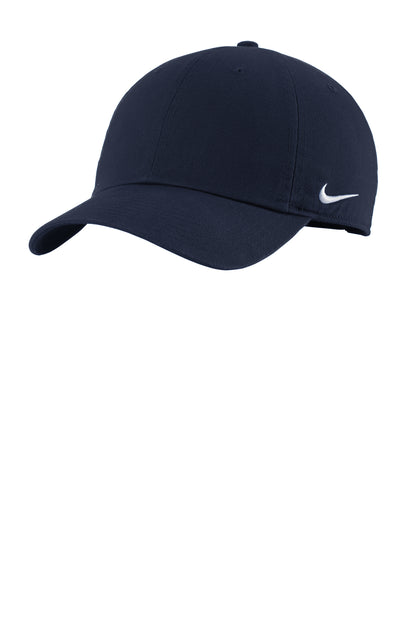 Nike Heritage Cotton Twill Cap in College Navy, style NKFB5677