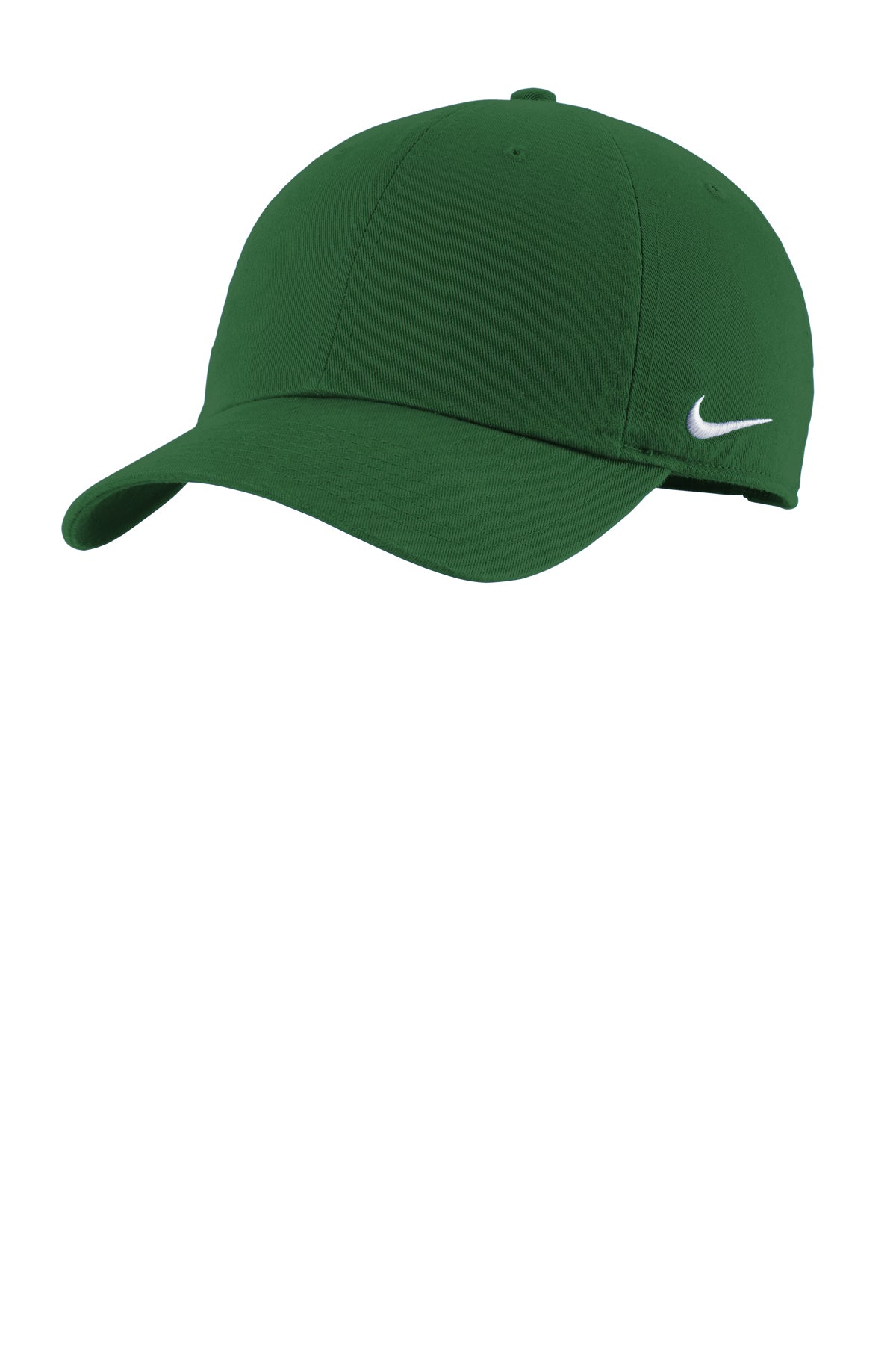 Nike Heritage Cotton Twill Cap in Gorge Green, style NKFB5677