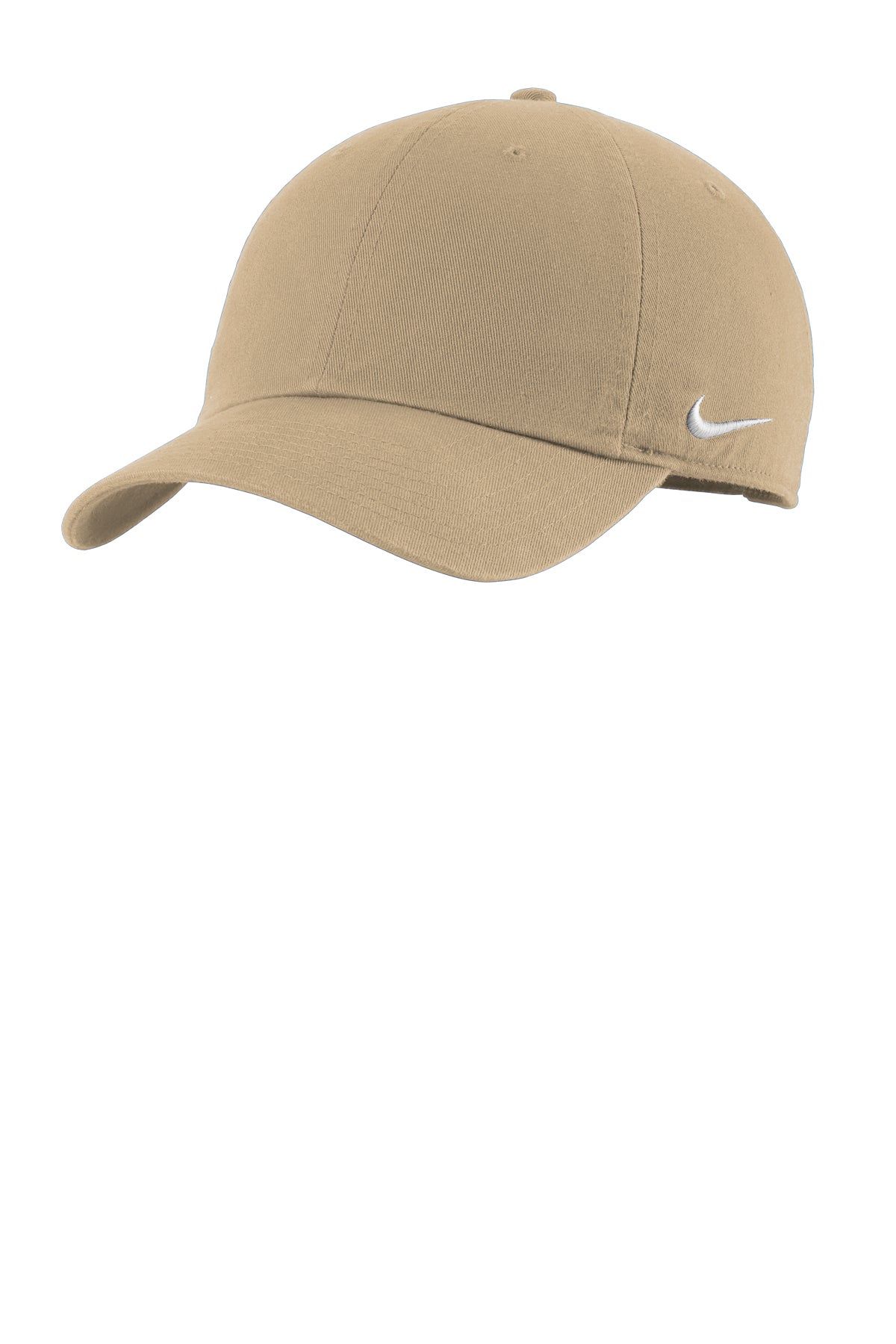 Nike Heritage Cotton Twill Cap in Khaki, style NKFB5677