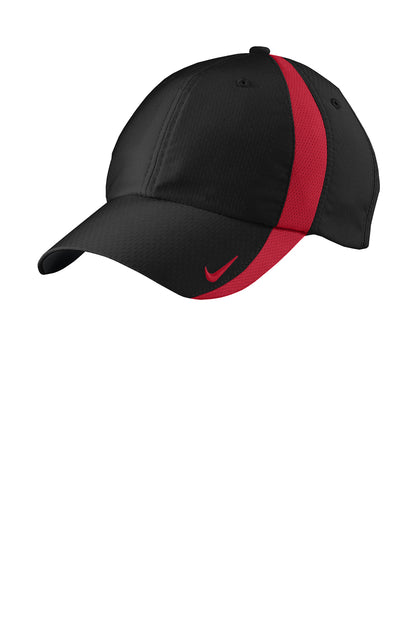 Nike Sphere Performance Cap in Black/ Gym Red, style NKFD9709