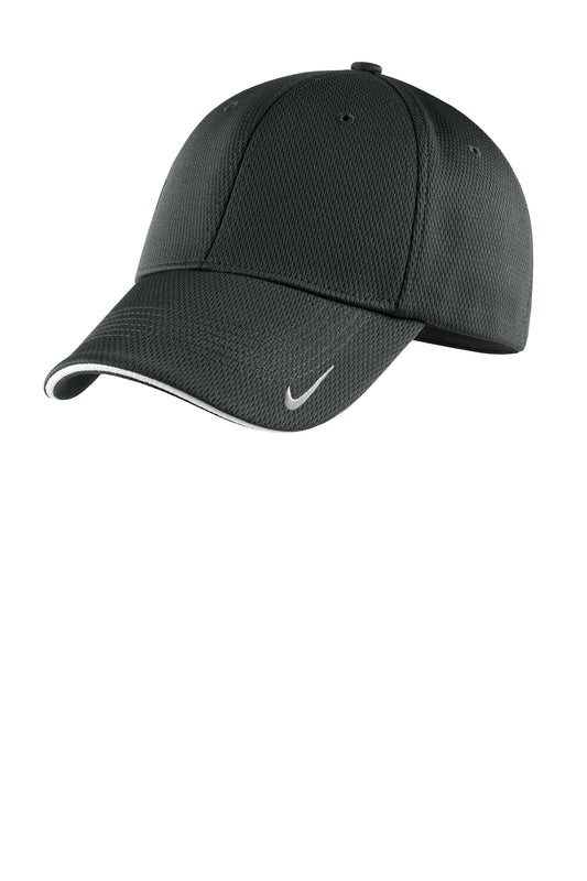 Nike Dri-FIT Stretch Mesh Sandwich Bill Cap in Anthracite/ White, style NKFD9718