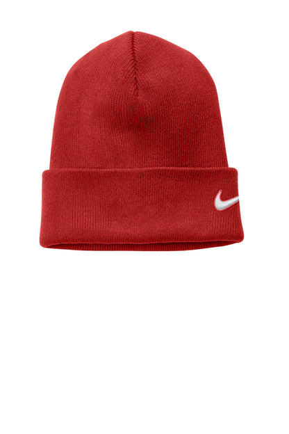 Nike Team Cuffed Beanie in University Red, style NKFB6539