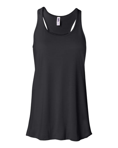 BELLA+CANVAS 8800 Women's Flowy Racerback Tank in Black