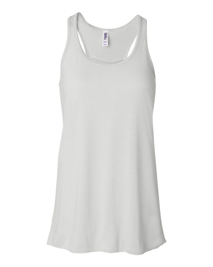 BELLA+CANVAS 8800 Women's Flowy Racerback Tank in White