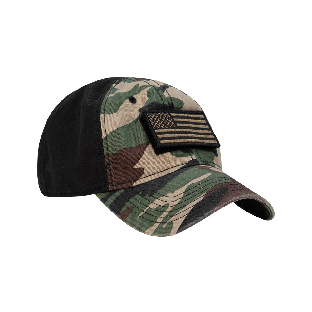 DRI DUCK Tactical Cap - Green Camo/Black