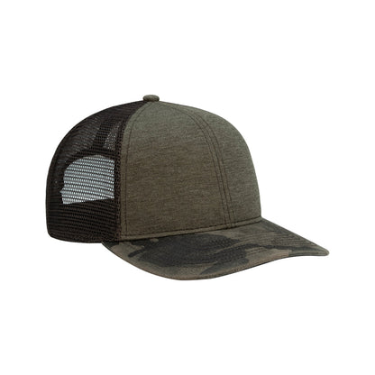 DRI DUCK Pique Camo Trucker Hat - Rock Camo