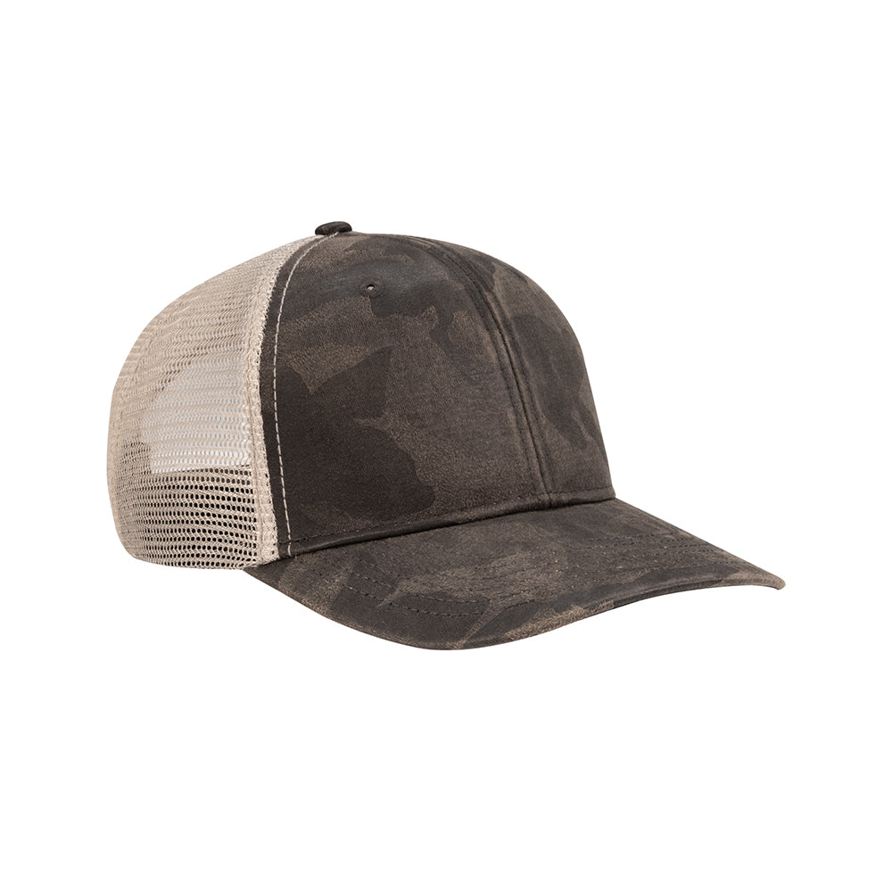DRI DUCK Covert Trucker Hat - Camo Tan