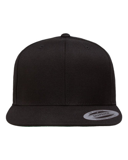 YP Classics 6089M Premium Flat Bill Snapback in Black