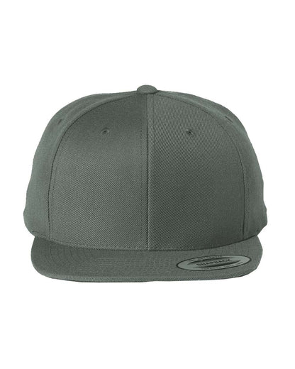 YP Classics 6089M Premium Flat Bill Snapback in Dark Grey