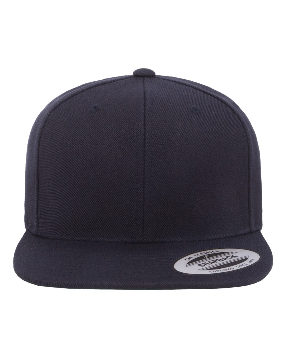 YP Classics 6089M Premium Flat Bill Snapback in Dark Navy