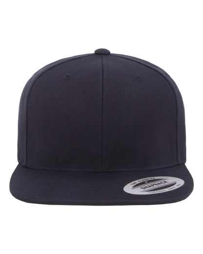 YP Classics 6089M Premium Flat Bill Snapback in Dark Navy