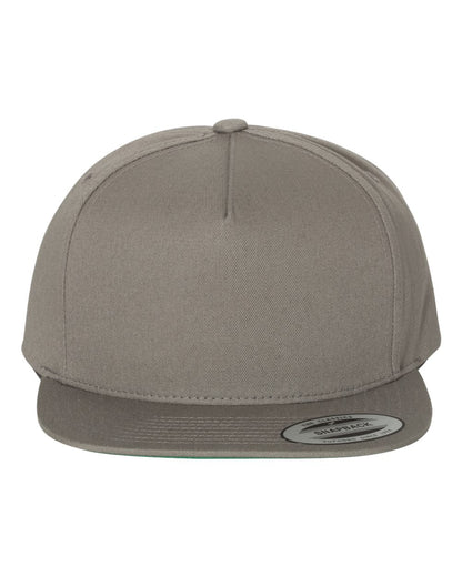 YP Classics 6007 Five-Panel Cotton Twill Snapback in Grey
