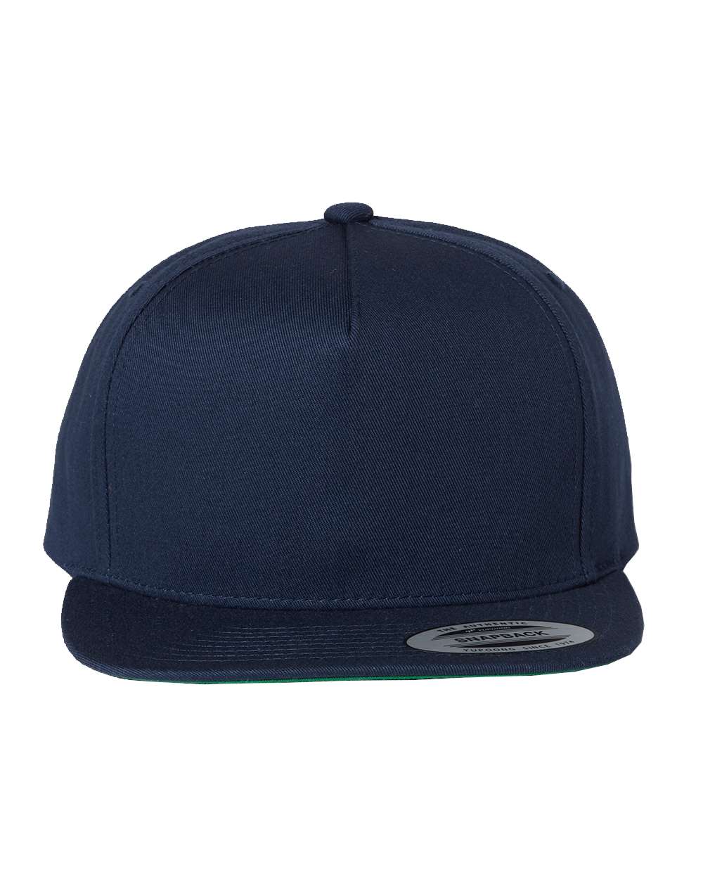YP Classics 6007 Five-Panel Cotton Twill Snapback in Navy