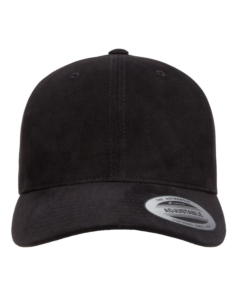 YP Classics 6363V Brushed Twill Cap in Black