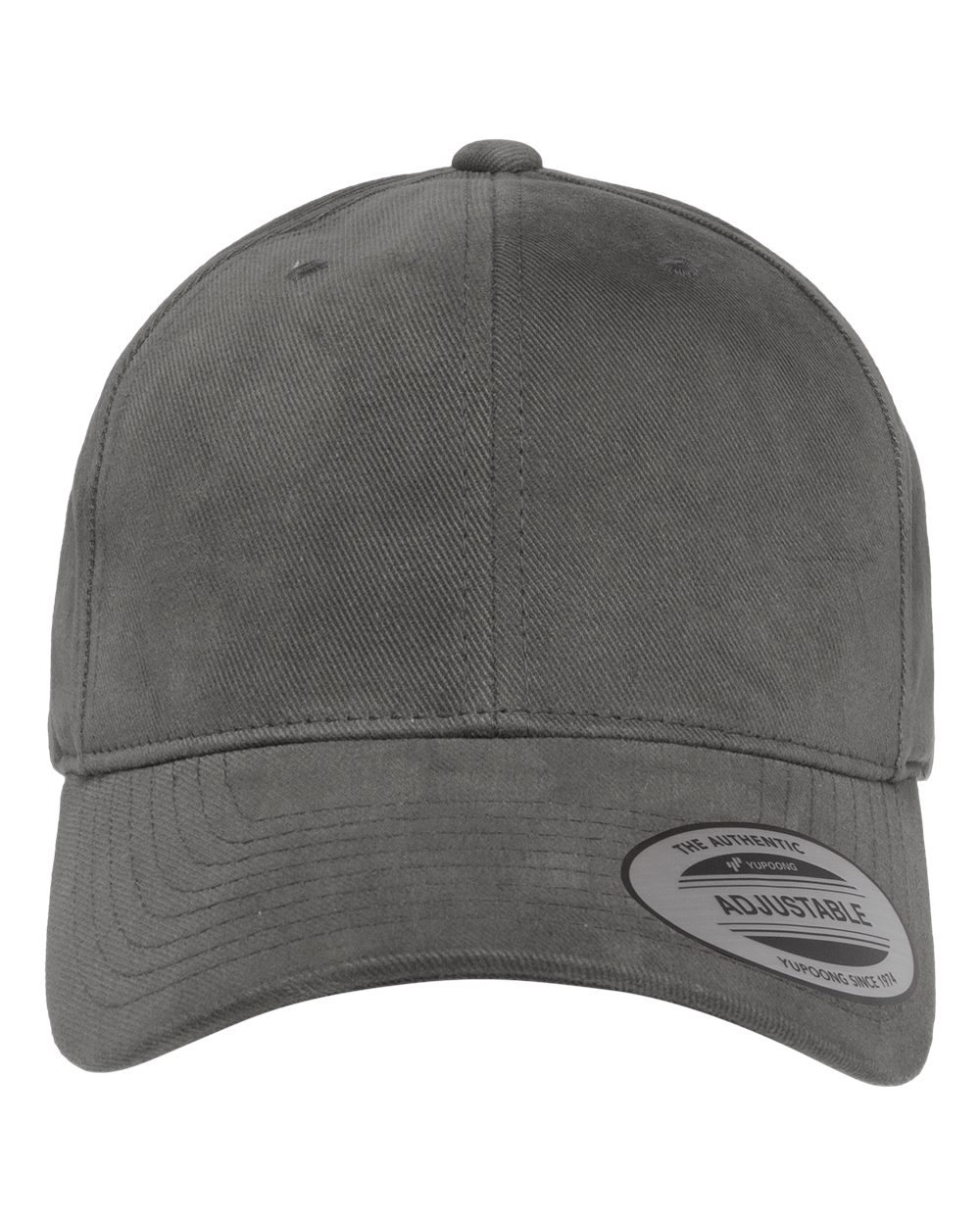 YP Classics 6363V Brushed Twill Cap in Dark Grey