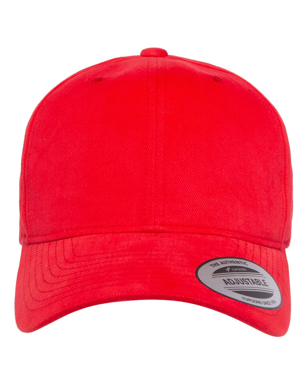 YP Classics 6363V Brushed Twill Cap in Red
