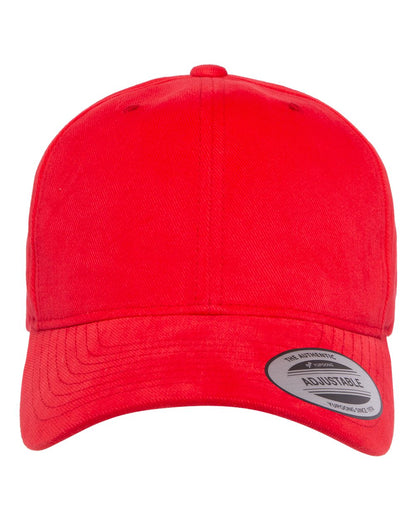 YP Classics 6363V Brushed Twill Cap in Red