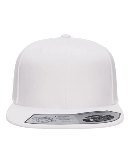Flexfit 110F Wool Blend Flat Bill Snapback in White